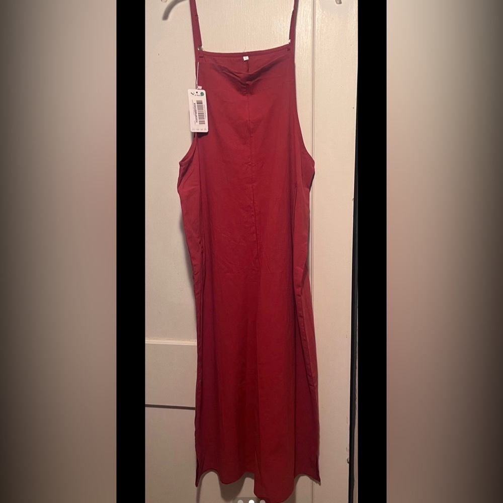 Burnt orange jumpsuit